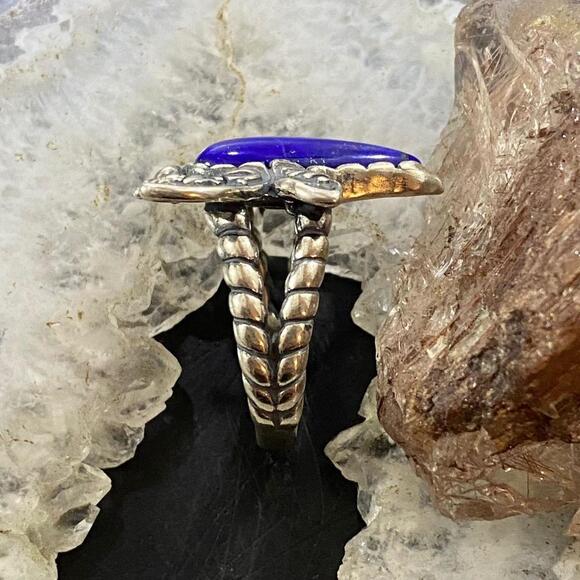 Carolyn Pollack Southwestern Style Sterling Lapis Dragonfly Ring S 9.25 & 10.25 - Picture 6 of 10